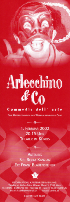Gastspiel 2002 Blauensteiner & Kanzian Arlecchino und Co