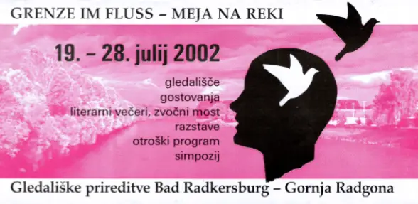 Grenze am Fluss-Meja na reki