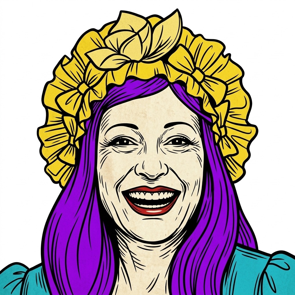 Tuschzeichnung und Porträt-Avatar von Mue aus der übüFamily für übü.at